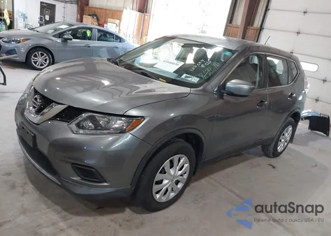 2016 Nissan Rogue S из США, поврежденный, VIN KNMAT2MV2GP716610